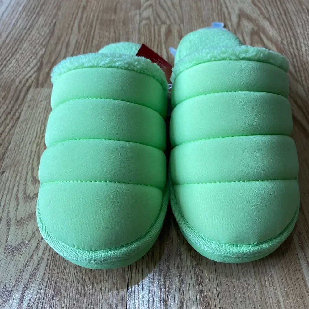 Wondershop Charlie Puffer Slide Slippers Lime Green